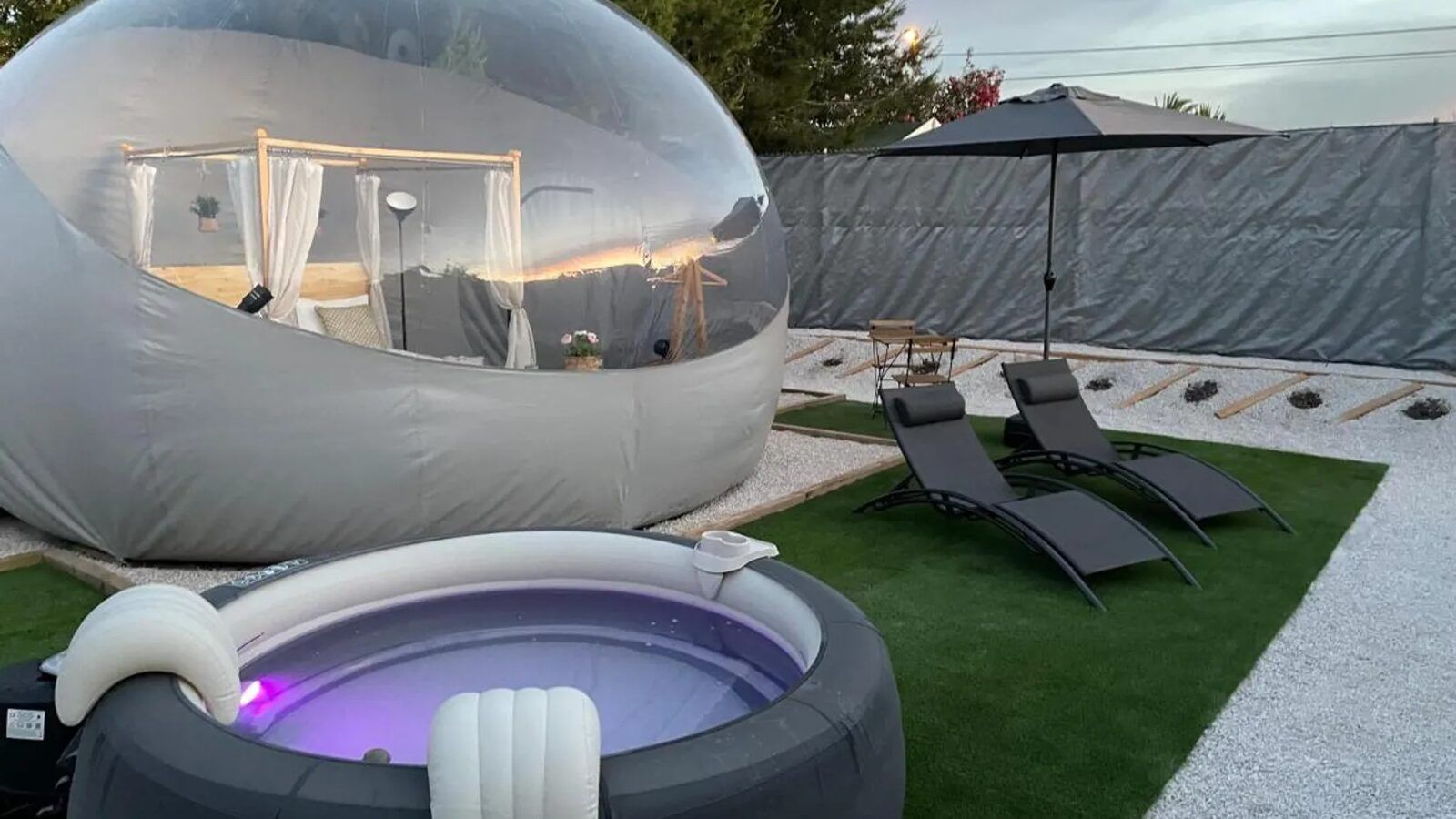 Hotel burbuja en Murcia con jacuzzi privado