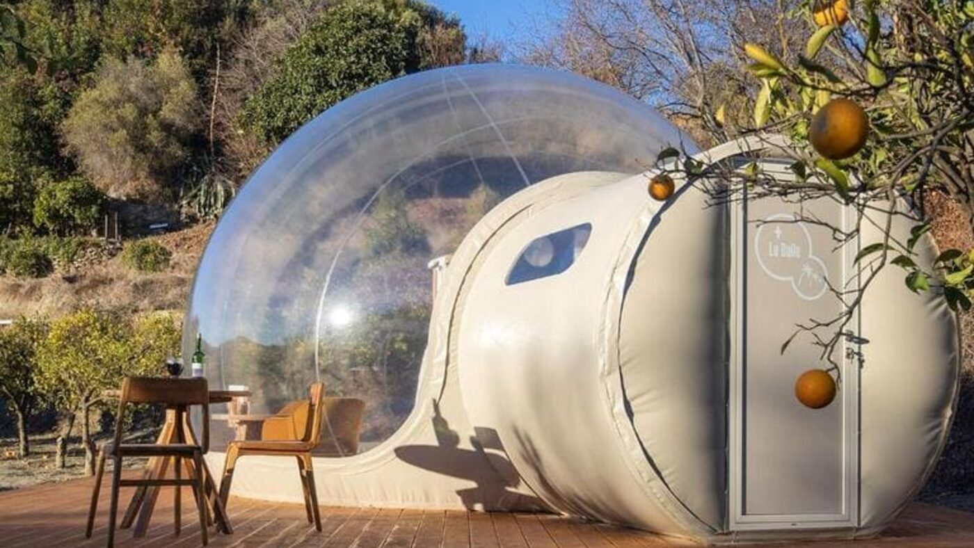 Hotel burbuja La Bulle en Cómpeta, Málaga